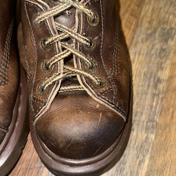 Vintage Dr. Martins- Made In England- Airwair W/Bouncing Soles Boots Size 5 MIL - Picture 10 of 14